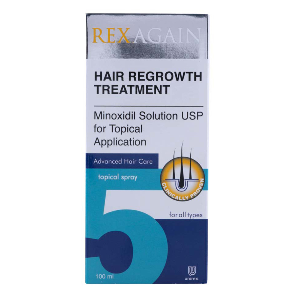 REXAGAIN HAIR REGROWTH MINOXIDIL 5% SPRAY 100ML-1