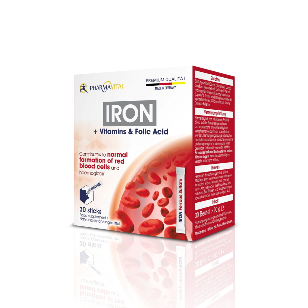 PHARMAVITAL IRON + VITAMINS & FOLIC ACID STICKS A30-1
