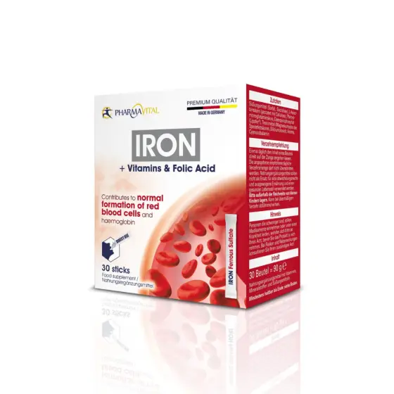 PHARMAVITAL IRON + VITAMINS & FOLIC ACID STICKS A30 photo 1