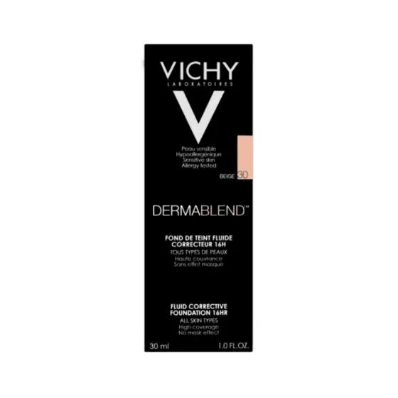 VICHY DERMABLEND FLUID CORRECTIVE FOUNDATION BEIGE 30 30ML photo 2